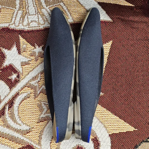 Rothy's Almond Toe Demi Flats Mules Navy Women's Size 7 Shoes Loafers Rothys - Picture 11 of 13